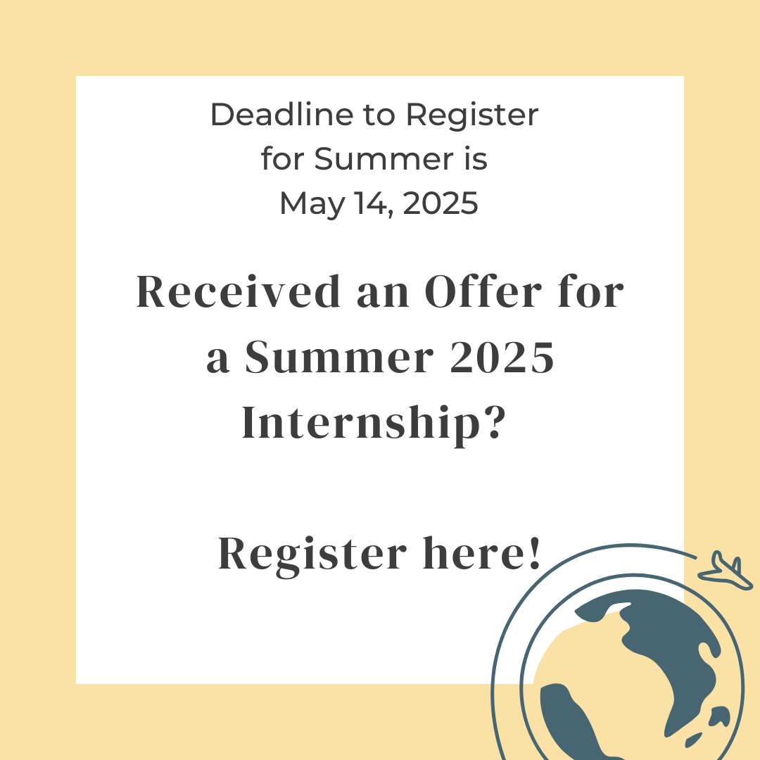 Summer 2025 Internship Registration