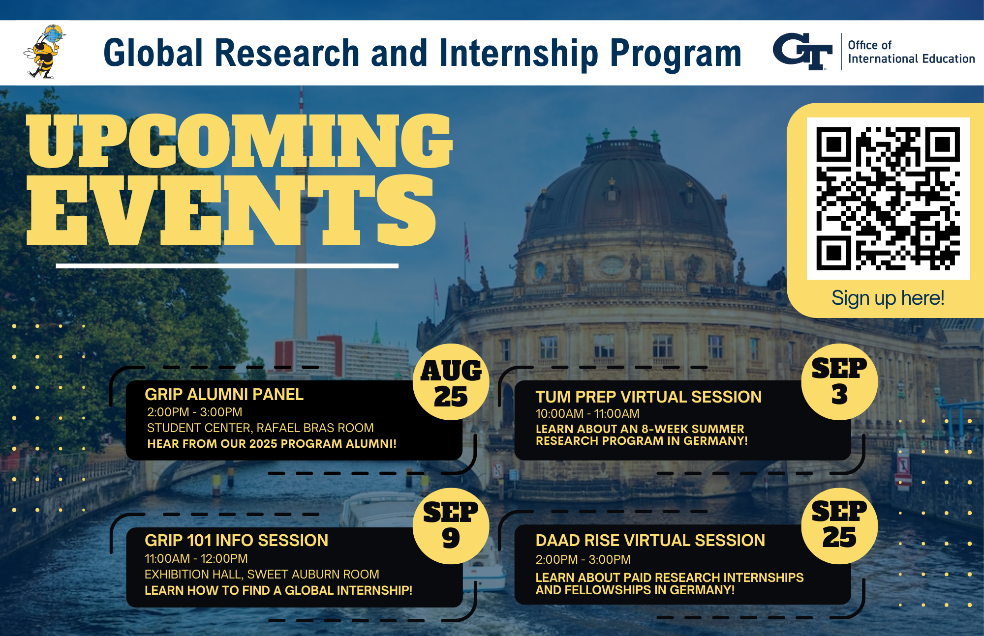 GRIP Engagement Series Upcoming Events Calendar